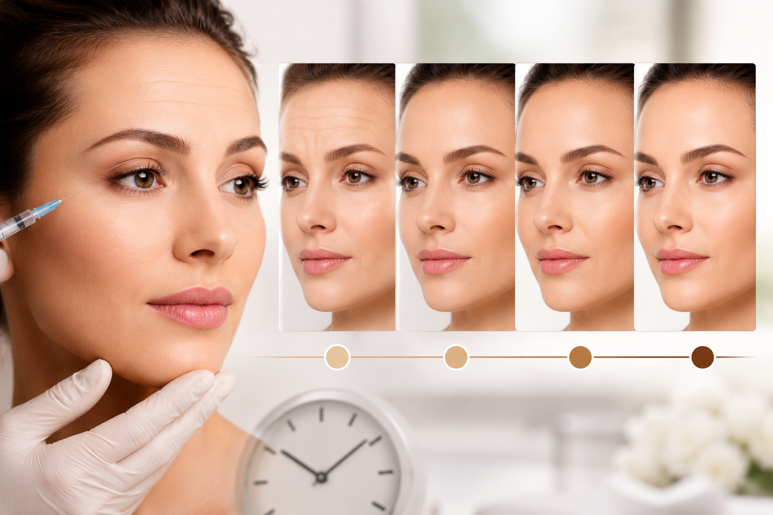 Aesthetic Injectable Results Timeline